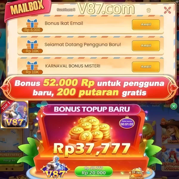 V87 Login Resmi APK 2026